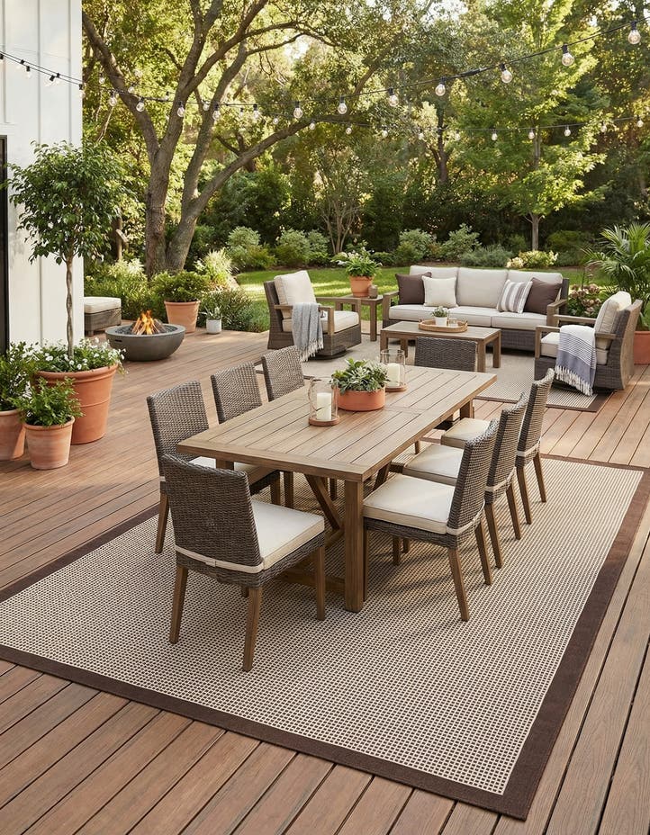 9' x 12' Easy-Clean Border Indoor / Outdoor...