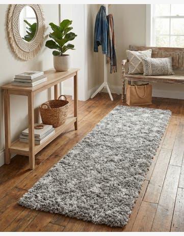 2' x 6' Moroccan Trellis Shag Runner Rug