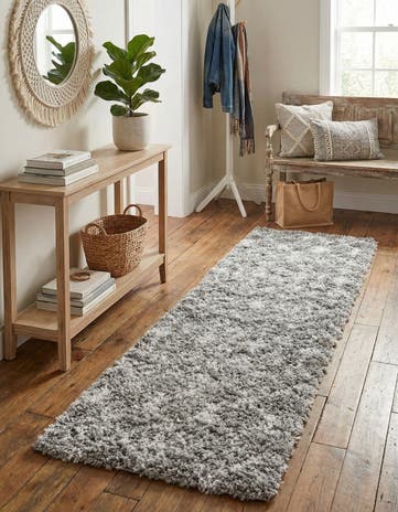 2' x 6' Moroccan Trellis Shag Runner Rug