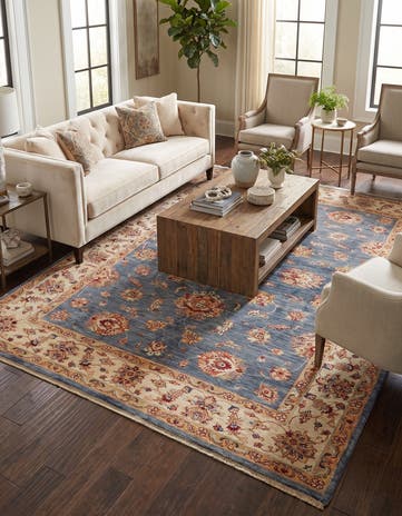 5' 11 x 8' 4 Hand Knotted Ziegler Rug