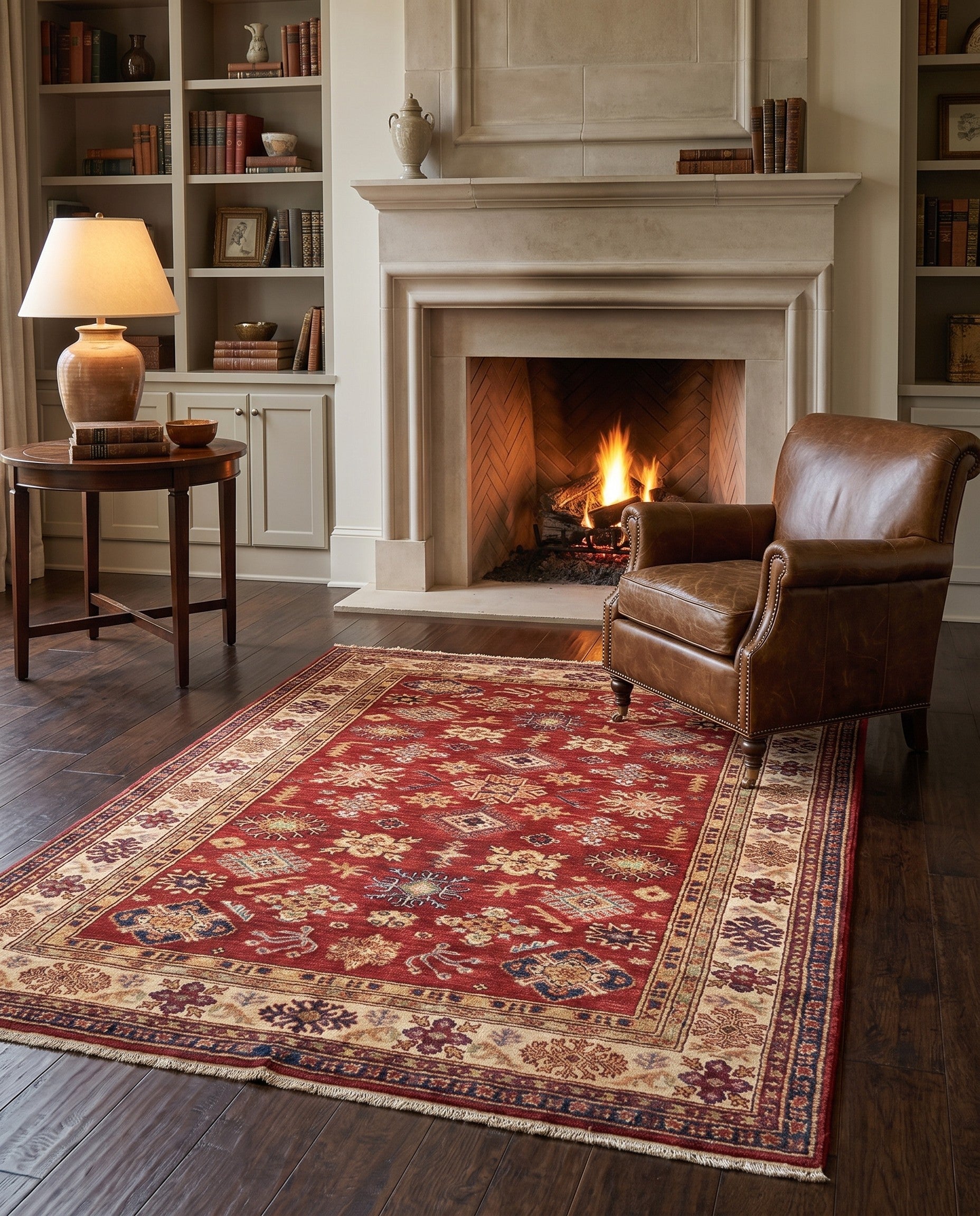 4' 11 x 6' 3 Hand Knotted Kazak Oriental Rug