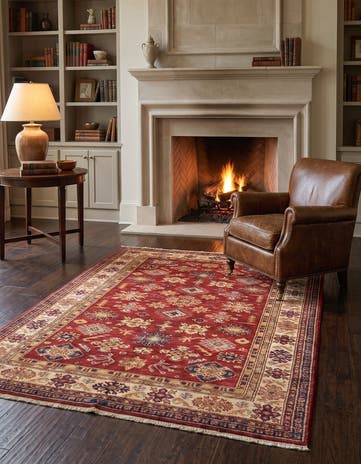 4' 11 x 6' 3 Hand Knotted Kazak Oriental Rug