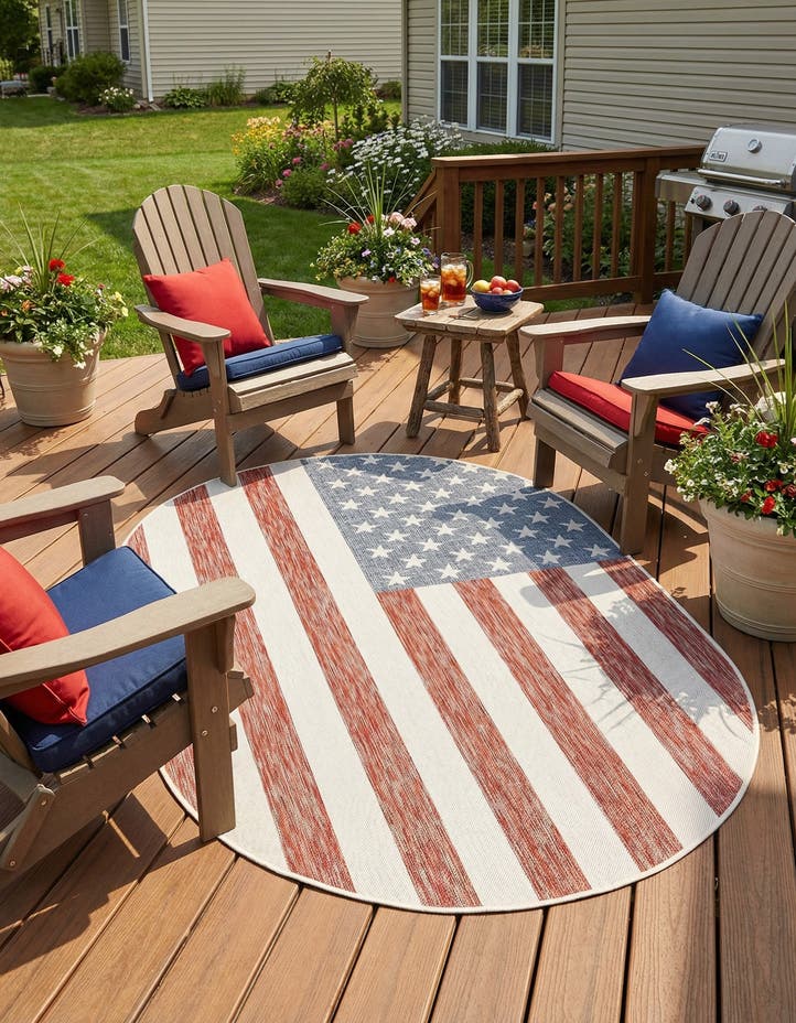 5' 3 x 8' Easy-Clean Jill Zarin Indoor / Out...