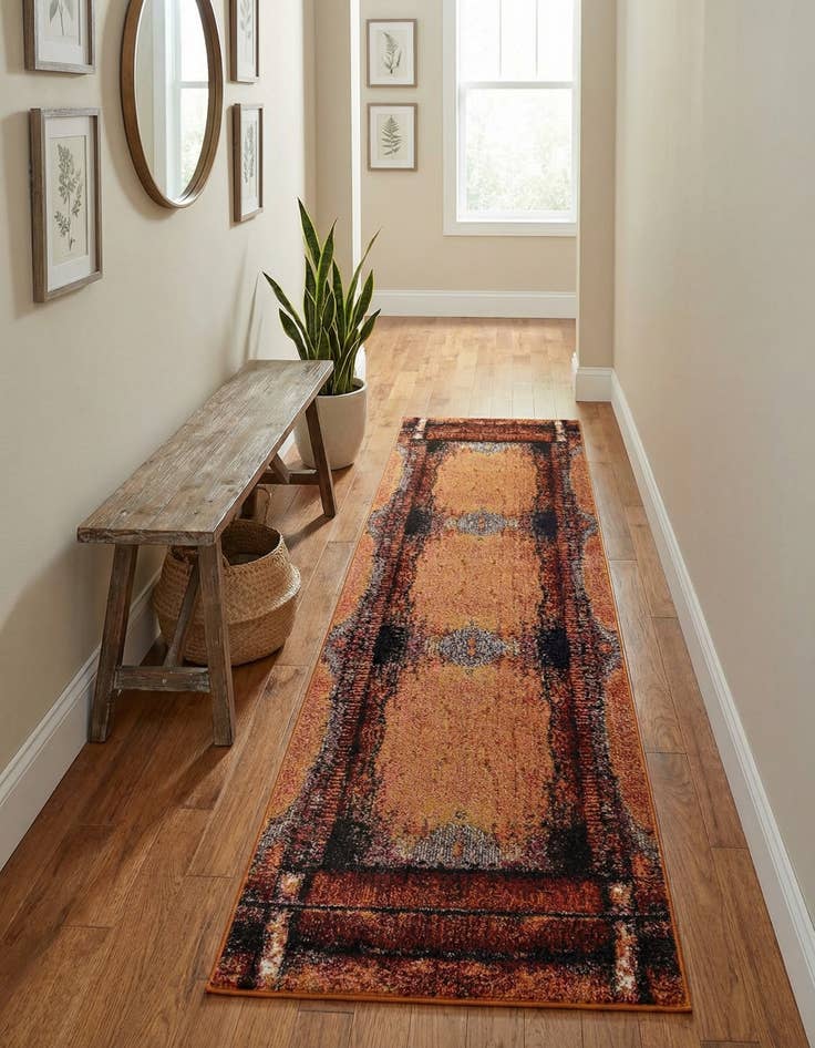 Detail image of 2' 7 x 10'  Washable Casablanca Runner Rug