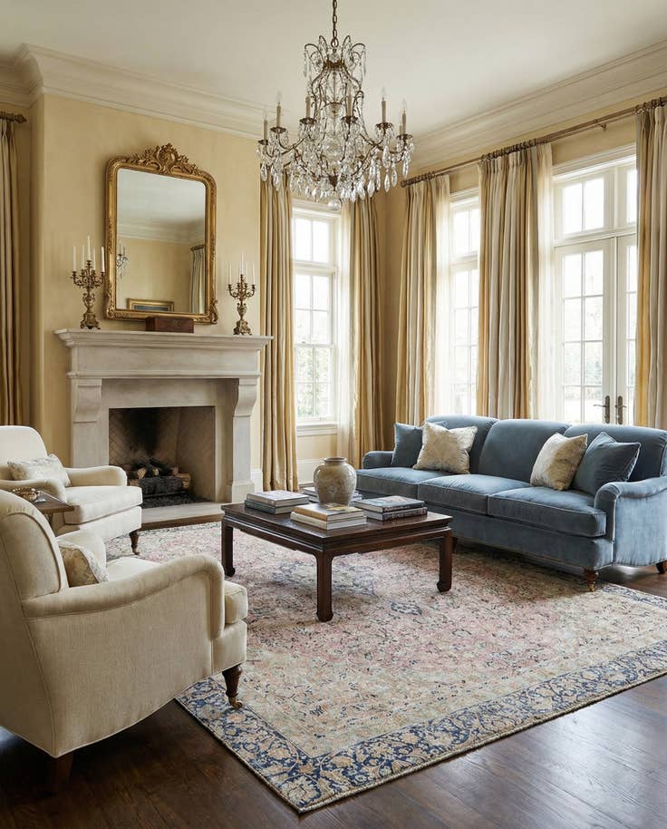 Detail image of 8' 4 x 11' 11 Vintage Royal Wool Rug