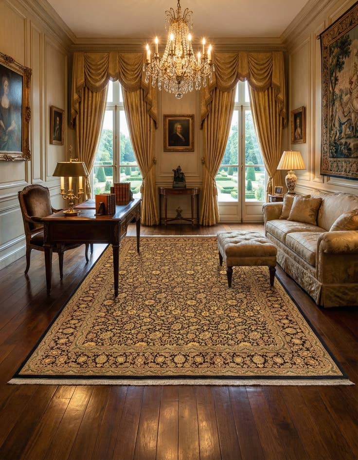 Detail image of 6' 4 x 9' 9 Ghom Rug