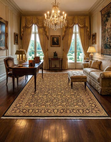 6' 4 x 9' 9 Ghom Rug