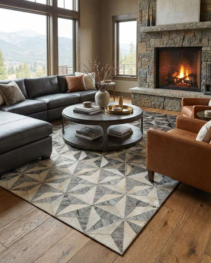 5' x 7' 9 Cowhide - Patchwork Rug
