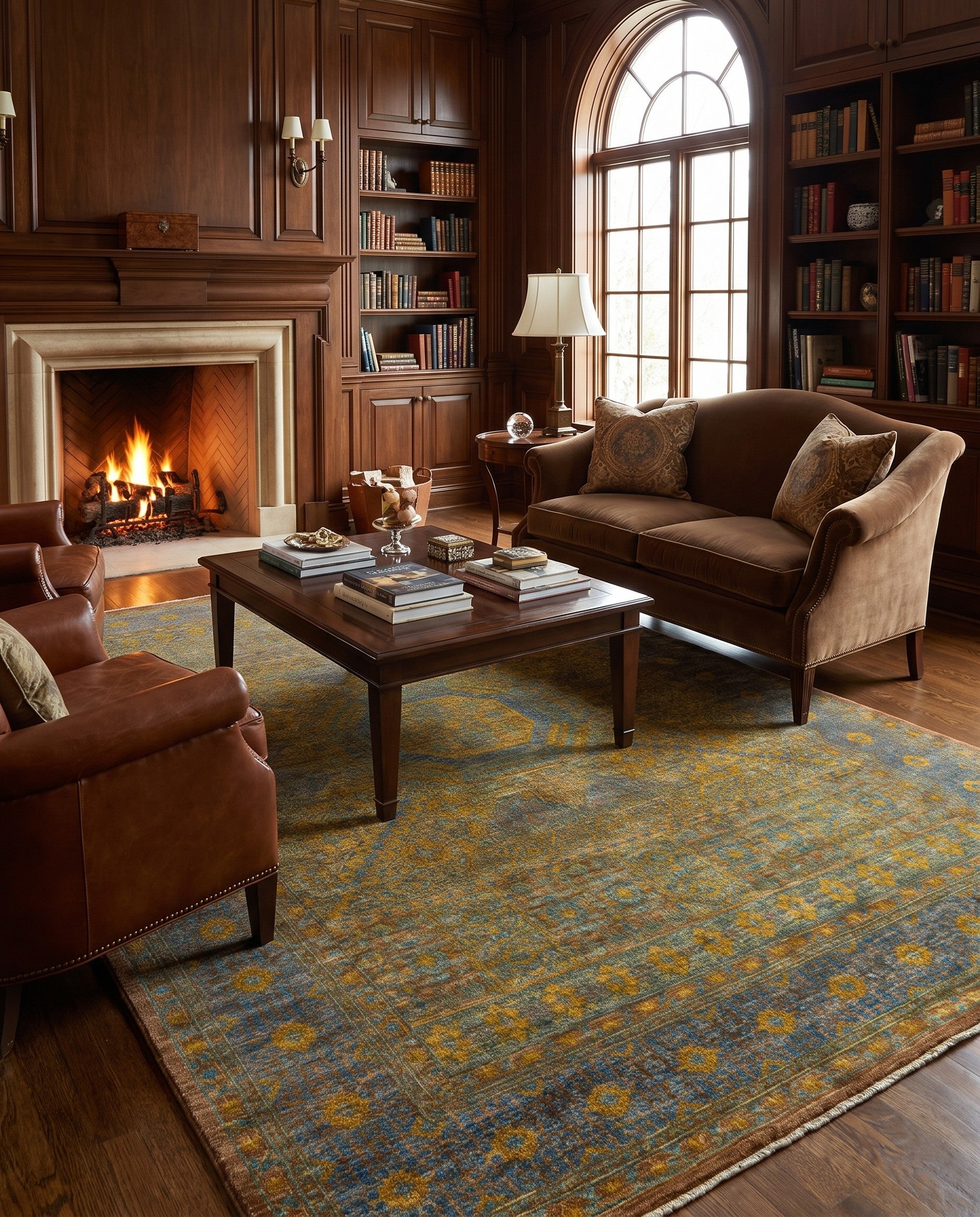 5' 6 x 7' 9 Hand Knotted Mamluk Ziegler Oriental Rug