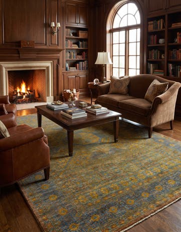 5' 6 x 7' 9 Hand Knotted Mamluk Ziegler Oriental Rug