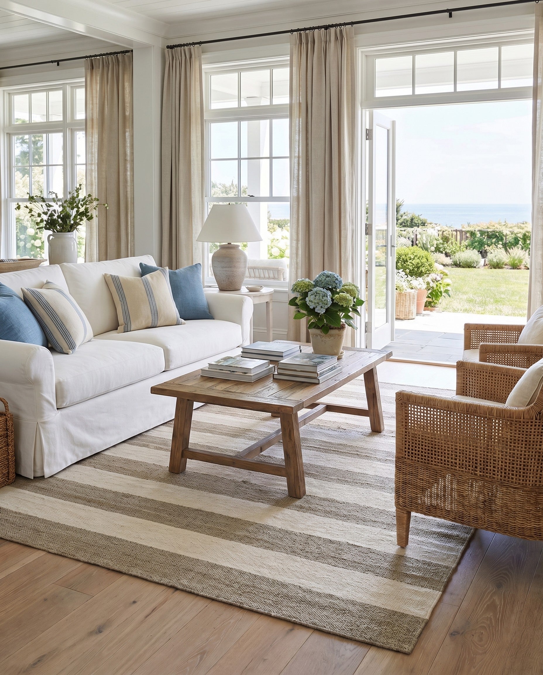 Gray Hand Woven Jill Zarin Hamptons Square Rug