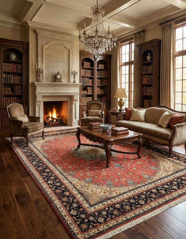 Detail image of  9' 10 x 13' 1 Tabriz Wool Rug