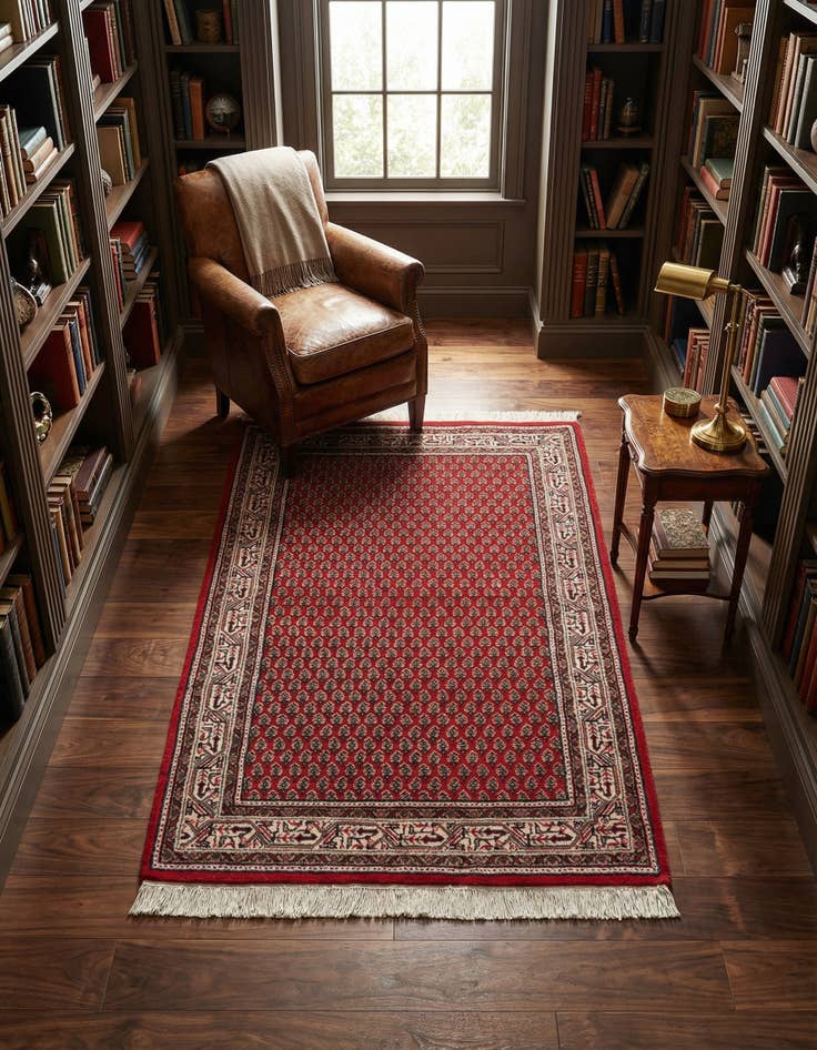 Detail image of 3' 1 x 5' 1 Hand Knotted Mir Wool Rug