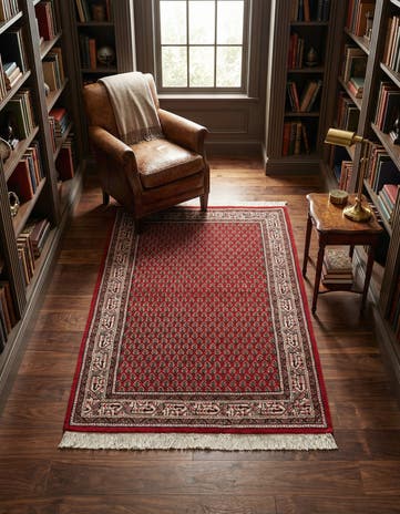 3' 1 x 5' 1 Hand Knotted Mir Wool Rug