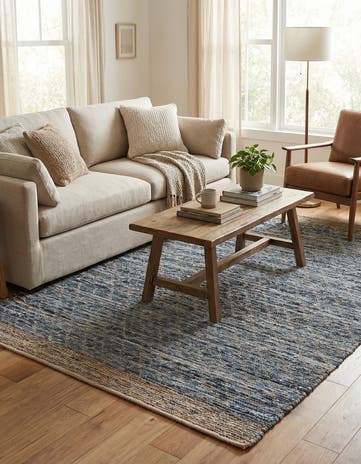 6' 1 x 9' Hand Woven Chindi Trellis Rug