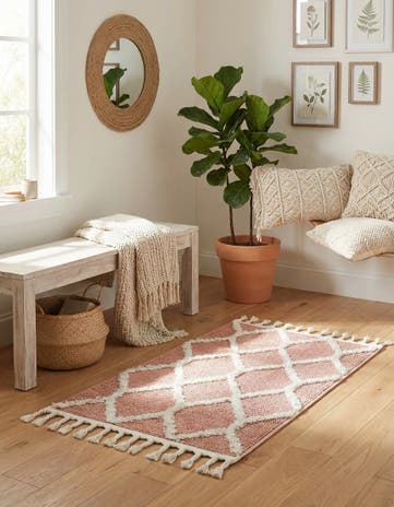 Pink Boho Rug