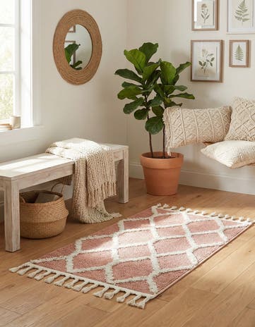 Pink Boho Rug