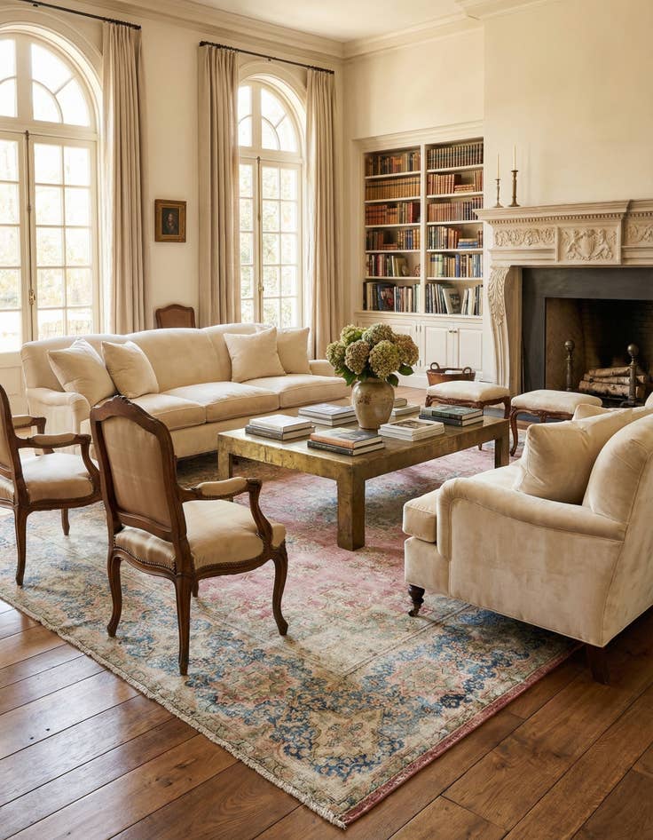 Detail image of 9' 9 x 12' 8 Vintage Royal Wool Rug