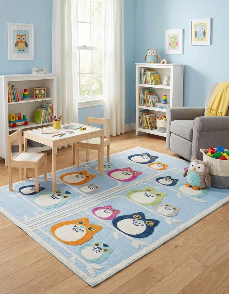 Detail image of  5' 3 x 7' 7  Washable  Indoor / Outdoor Rug