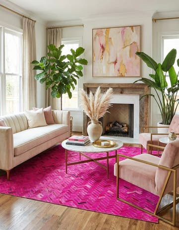 5' x 7' 8 Cowhide Rug