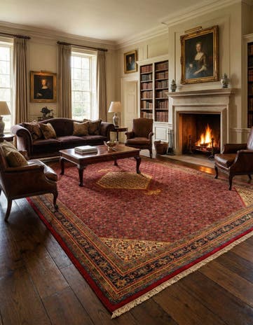 9' 10 x 12' 10 Hand Knotted Zanjan Persian Wool Rug
