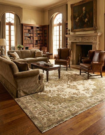 9' 4 x 12' 10 Hand Knotted Vintage Royal Persian Wool Rug