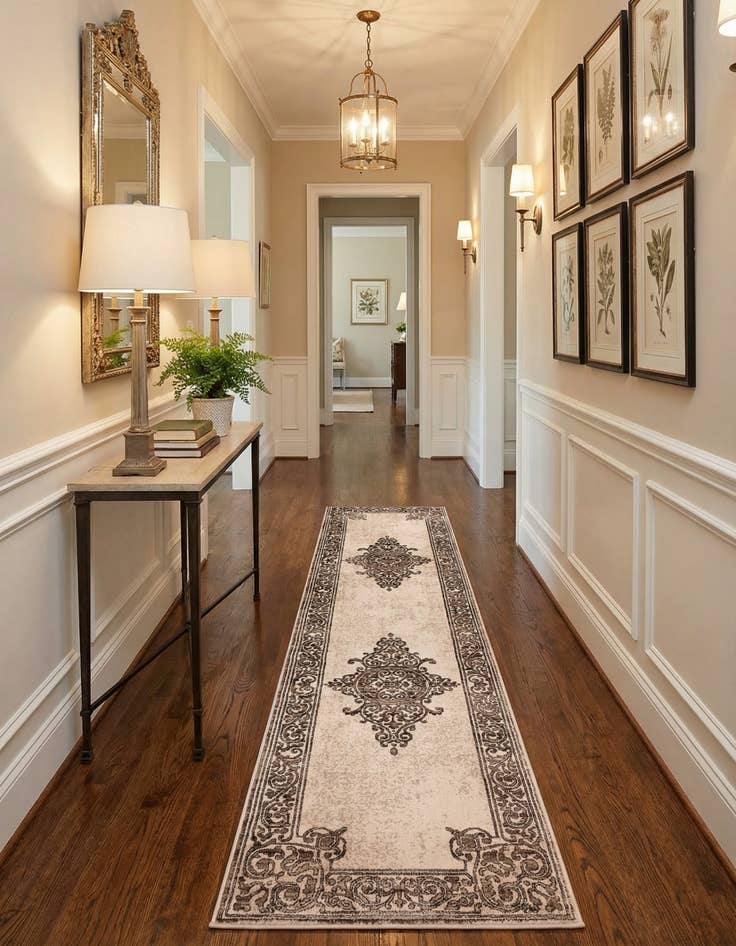 Detail image of 2' 6 x 10' Hermitage Runner Rug