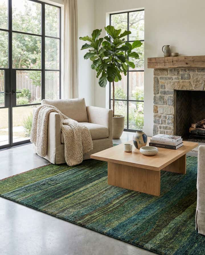 4' 6 x 4' 7 Gabbeh Shouli Square Rug