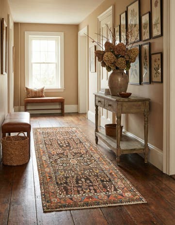 3' 2 x 7' 4 Hamedan Runner Rug