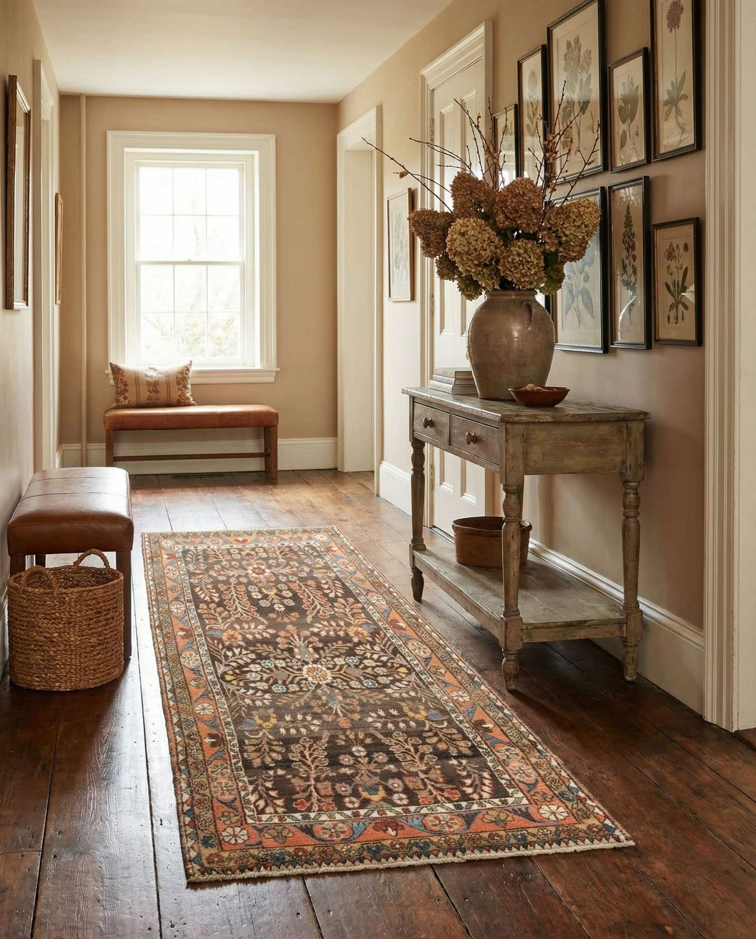 3' 2 x 7' 4 Hamedan Runner Rug