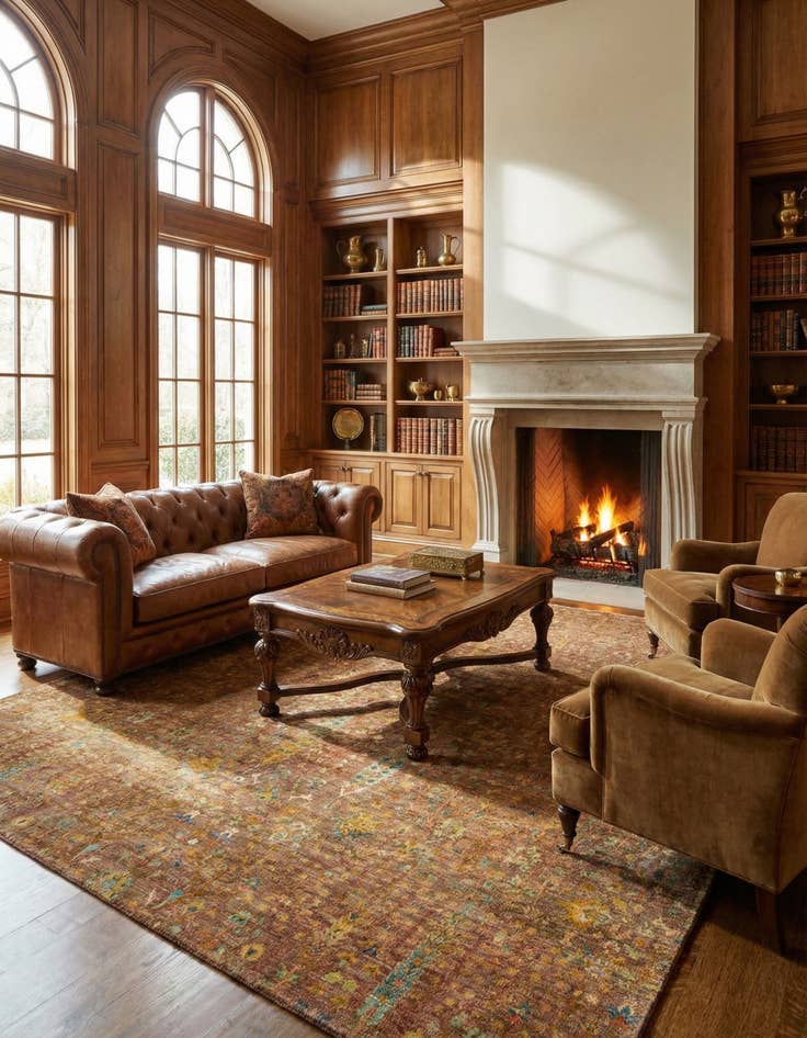 Detail image of 8' 2 x 11' 5 Ziegler Wool Rug