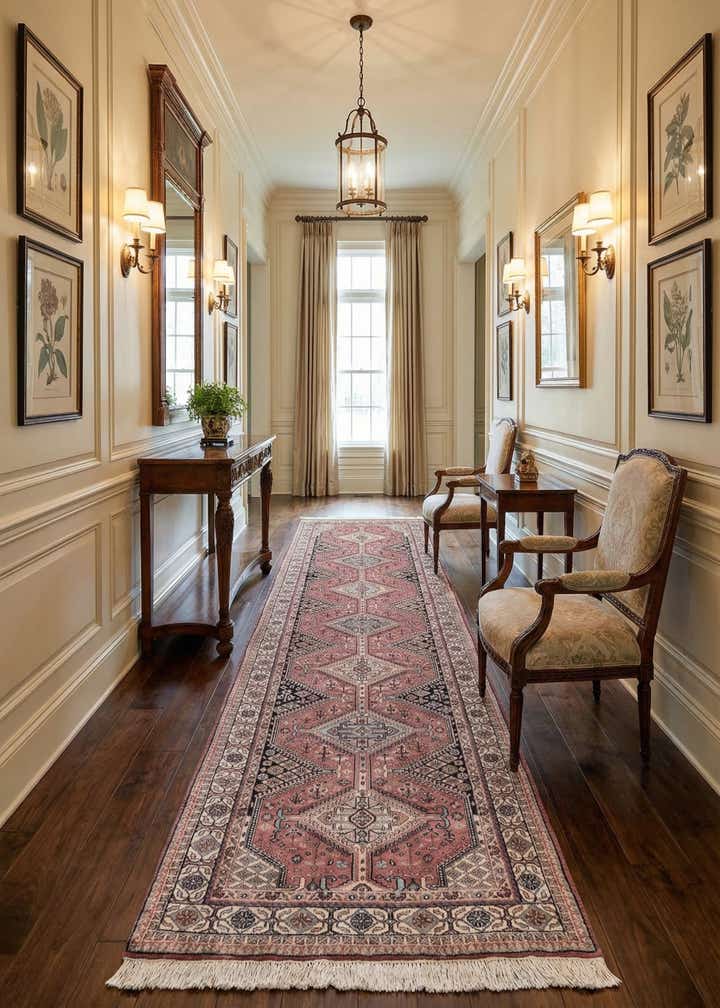 3' x 9' 6 Hand Knotted Shirvan Wool Runner Rug
