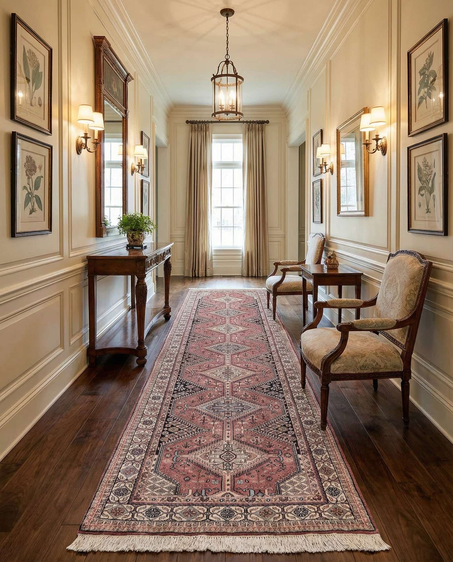 3' x 9' 6 Hand Knotted Shirvan Wool Runner Rug