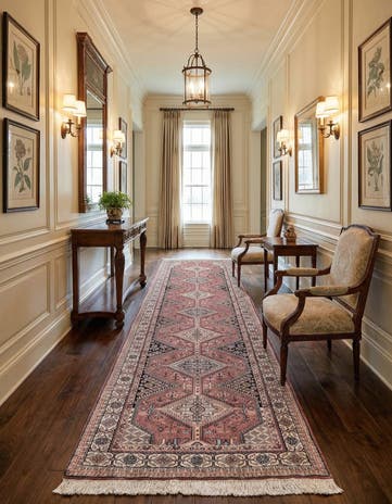 3' x 9' 6 Hand Knotted Shirvan Wool Runner Rug