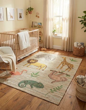 Hand Woven Chenille Jute Rug