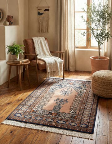 2' 7 x 4' 6 Hand Knotted Bokhara Oriental Wool Rug