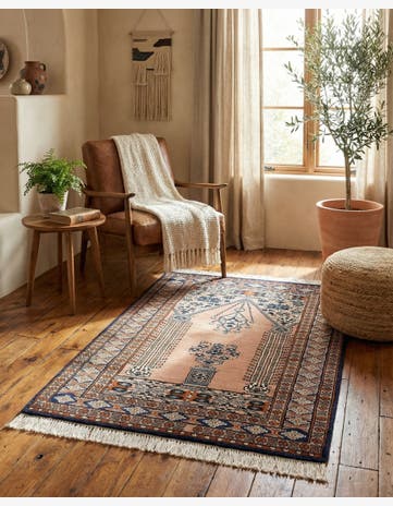 2' 7 x 4' 6 Hand Knotted Bokhara Oriental Wool Rug