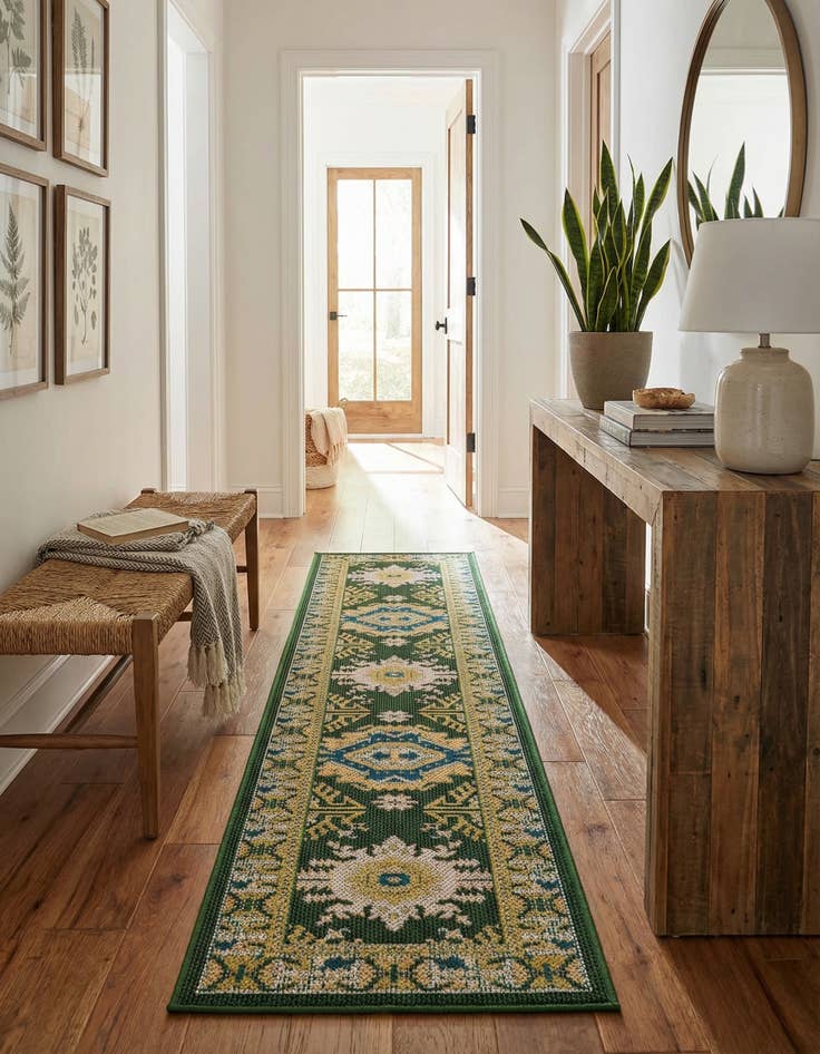 Detail image of 2' x 8'  Washable Baja Indoor / Outdoor Runner Rug