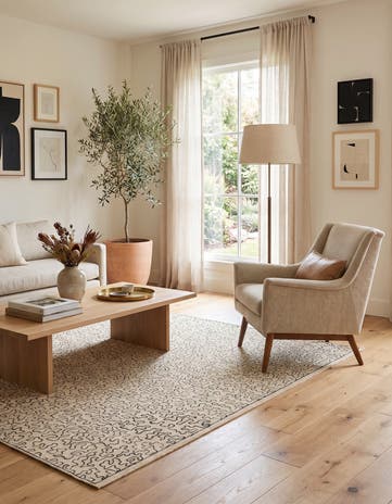 4' 10 x 6' Hand Woven Kilim Modern Wool Rug