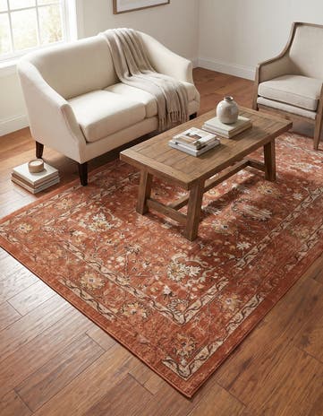 Brick Red Stockholm Rug