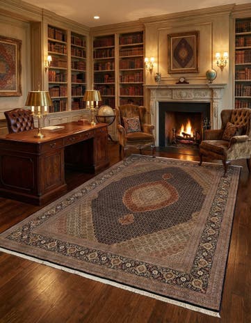 8' 4 x 11' 9 Tabriz Mahi Rug