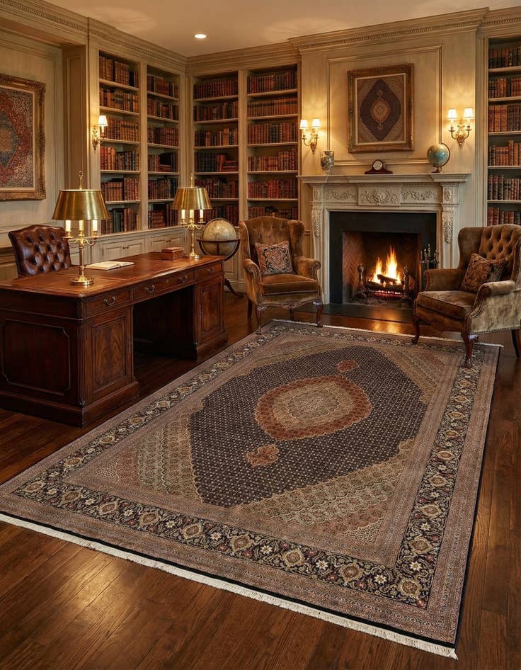 Detail image of 8' 4 x 11' 9 Tabriz Mahi Rug