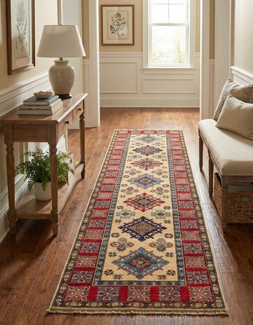 2' 9 x 9' 10 Hand Knotted Kazak Runner Rug