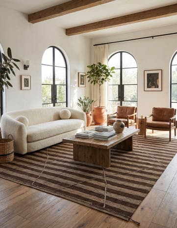 9' 7 x 12' 10 Hand Knotted Moroccan Wool Rug