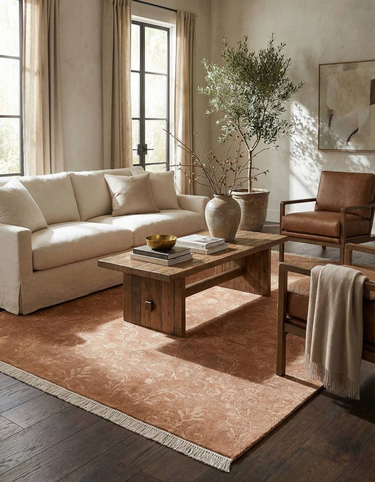 Detail image of 5' 1 x 7' 10  Hand Knotted Darya Wool Rug