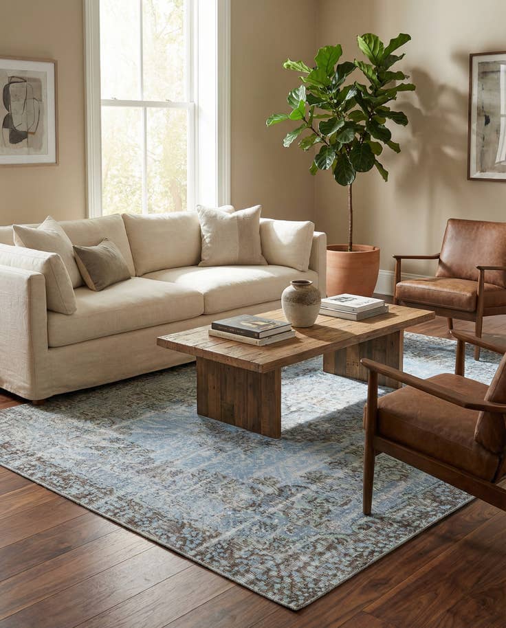 Detail image of 6' 6 x 9' 9 Ultra Vintage Wool Rug