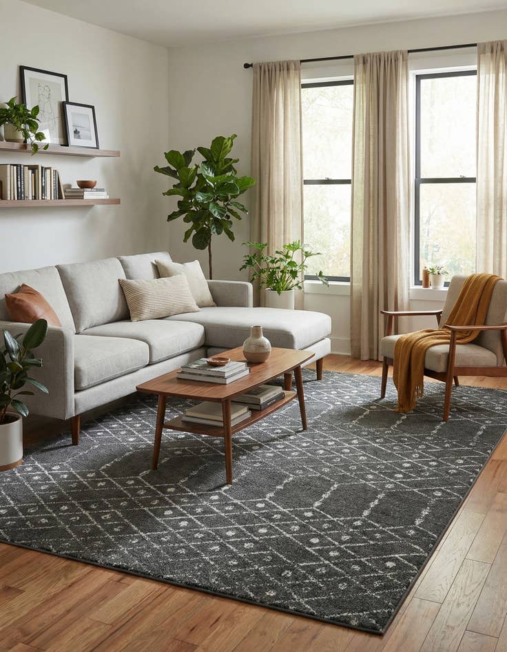 Detail image of 7' 10 x 10' Paxon Trellis Rug