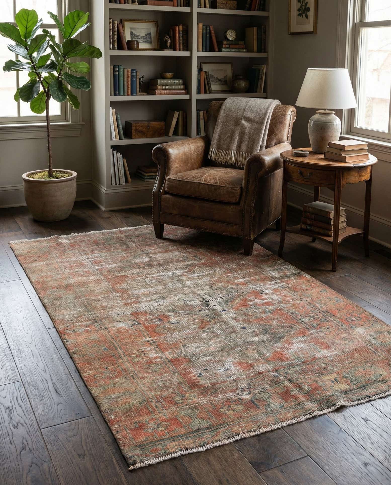 3' 2 x 5' 3 Hand Knotted Ultra Vintage Persian Wool Rug