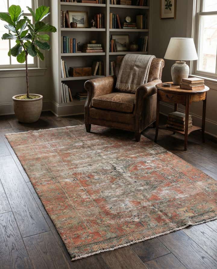 3' 2 x 5' 3 Hand Knotted Ultra Vintage Persian Wool Rug