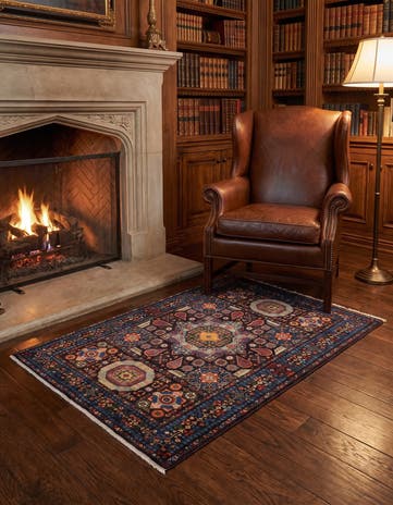 3' 5 x 5' 1 Hand Knotted Mamluk Ziegler Rug